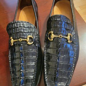 Vero Cucio Valentino Genuine Crocodile Loafers Si… - image 1